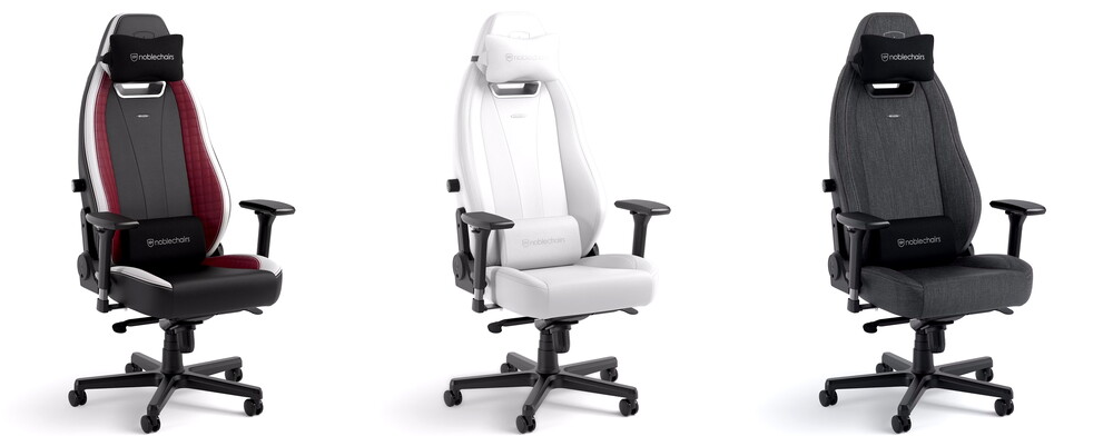noblechairs LEGEND Black/White/Red, White Edition és TX