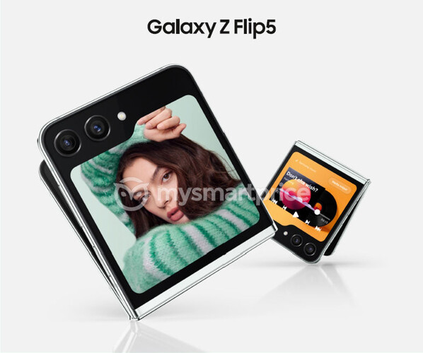 Hivatalosnak tűnő promóciós anyag a Galaxy Z Flip5-ről