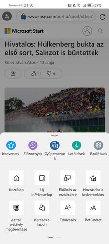 Az Edge böngésző