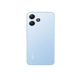 A Redmi Note 12R kék színben, minden oldalról
