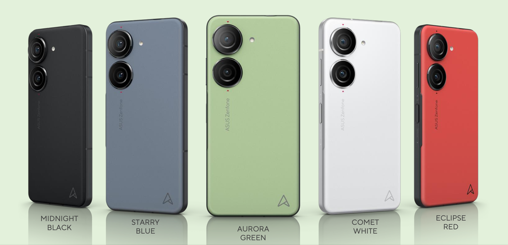 A Zenfone 10 színei