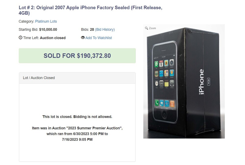 Extrém magas áron kelt el egy eredeti, bontatlan iPhone