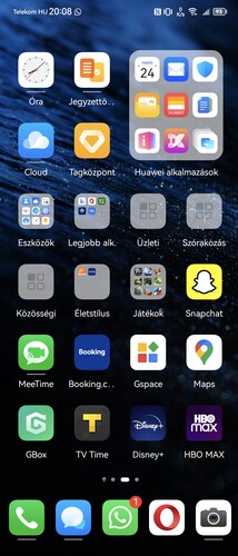 Az első két oldal az első bekapcsolást követően