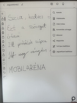 Kézzel írott szöveg gépelt szöveggé konvertálása