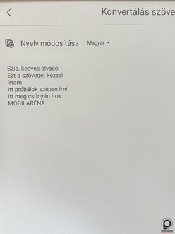 Kézzel írott szöveg gépelt szöveggé konvertálása