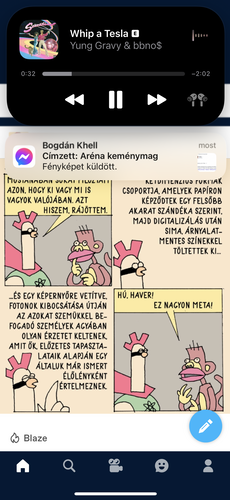 Animációk a dinamikus szigeten: visszaszámlálás, csatlakoztatott fülhallgató, lejátszás vezérlője