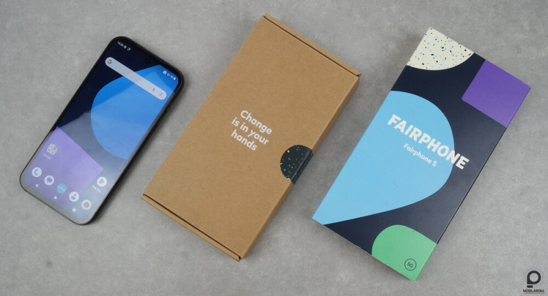 A Fairphone 5 doboza