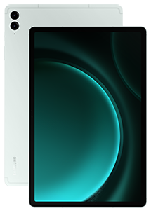 Samsung Galaxy Tab S9 FE+ zöld színben