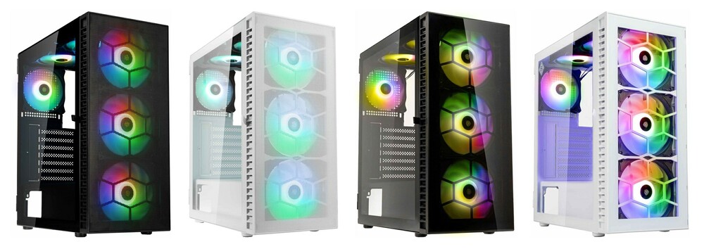 Balról jobbra: Kolink Observatory HF Glass ARGB és HF Mesh ARGB