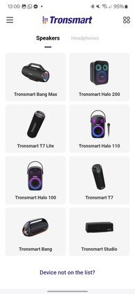A Tronsmart alkalmazás Android rendszeren