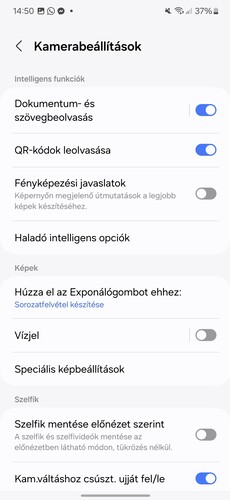 Így néz ki a kameraszoftver (további képek a galériába kattintva)