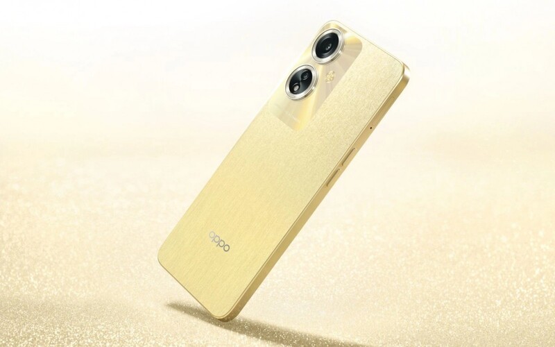 Oppo A59 5G sárga hátlappal