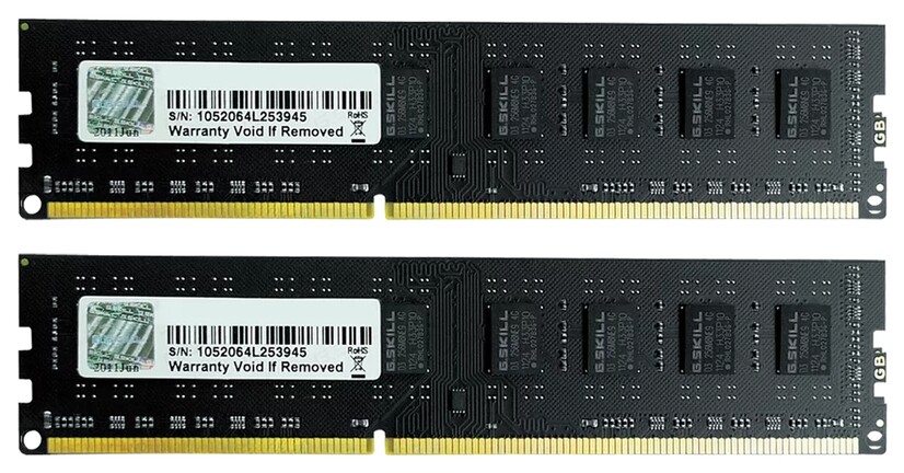 2x4 GB G.Skill Value DDR3-1600 (F3-1600C11D-8GNT)