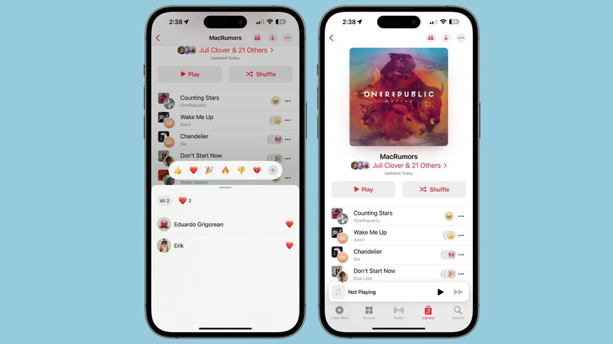This is what shared playlists look like in Apple Music