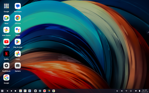 Így néz ki a PC-s mód a Lenovo Tab P12 Pro tableten