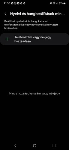 Az élő fordítás beállításai