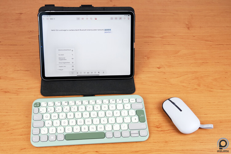 Apple iPad és az Asus Marshmallow billentyűzete és egere