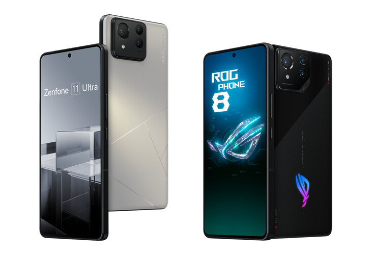 Balra a Zenfone 11 Ultra, jobbra a ROG Phone 8 Pro