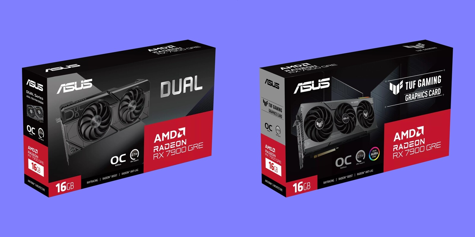 AMD Radeon RX 7900 GRE kártyák érkeztek az ASUS-tól