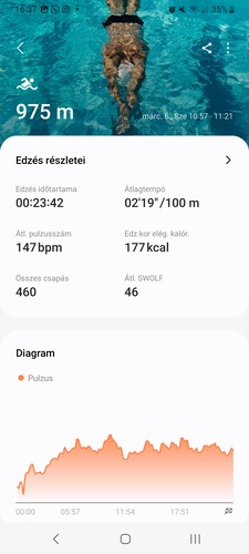 A közösségi funkciók mellett a Samsung Health rendelkezik edzésinstrukciókkal és edzéstervekkel is, amiket telefonon vagy tv-n lejátszva, pulzusunkat a pánttal mérve követhetünk