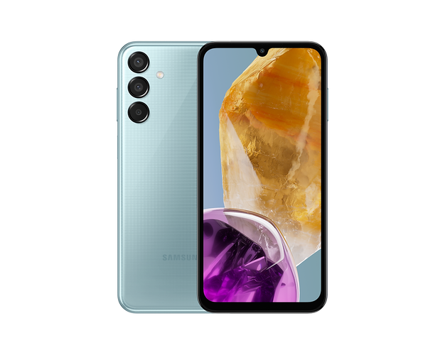 Samsung Galaxy M15 5G zöld színben