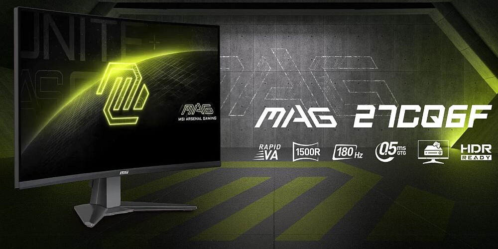 Ívelt, 180 Hz-es frissítésű MSI monitor játékosoknak