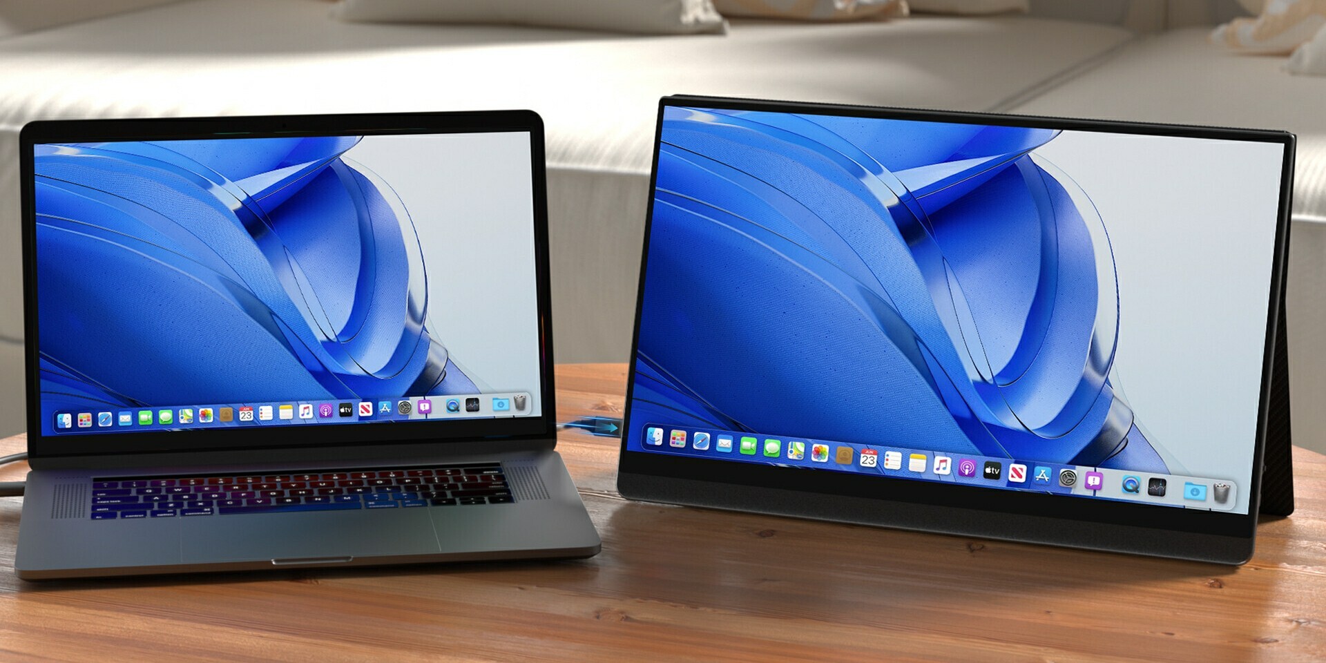 Hordozható, 1440p-s monitor jön a Minisforum színeiben