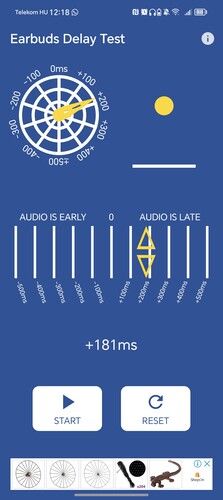 Az első két kép LDAC és AAC kodekkel, a harmadik kép AAC kodekkel játék módban