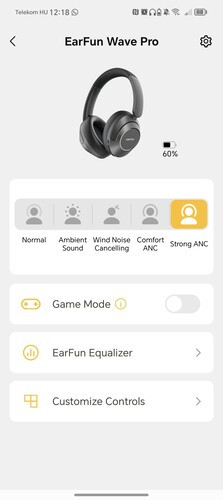 Állítható a módok közti váltást bejelentő hang ereje, akár teljesen ki is kapcsolható