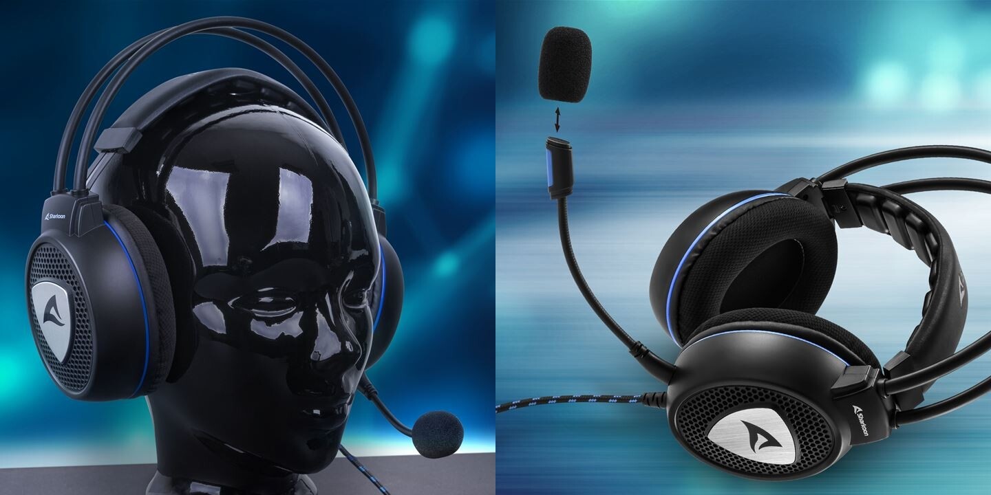 Nagyon olcsó, madzagos gaming headset a Sharkoon háza tájáról