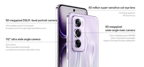 Az érzékelőben kell keresni az eltérést a Reno 12 és Reno 12 Pro kamerái között