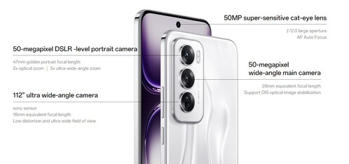 Az érzékelőben kell keresni az eltérést a Reno 12 és Reno 12 Pro kamerái között