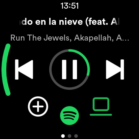 A Spotify lejátszója az órán