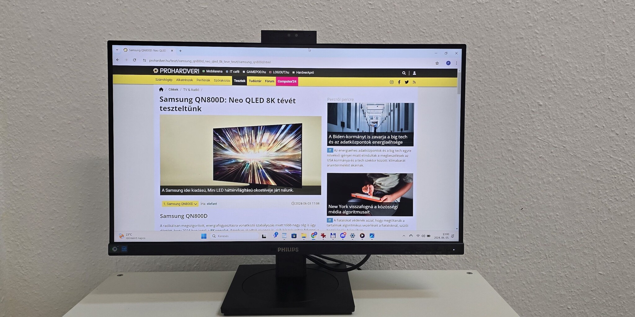 Philips 27B1U5601H: sokoldalú monitor irodába és tanulásra