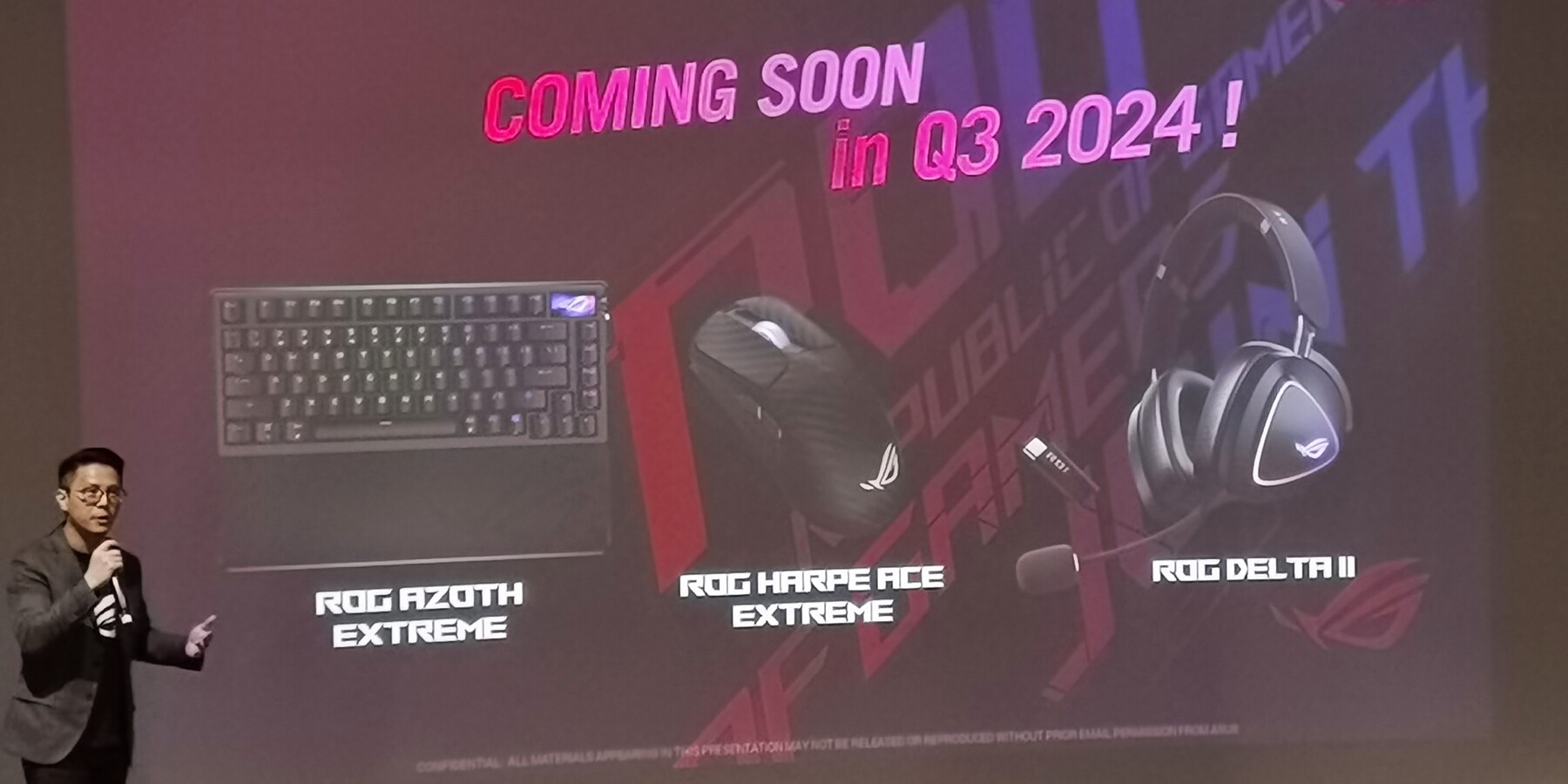 Computex 2024: perifériák az ASUS ROG fémjelzésével