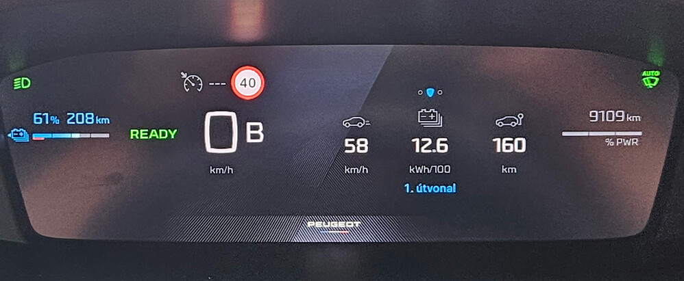 A képen azért alacsonyabb az átlagsebesség, mert Budakeszin 30 percet álltam a dugóban...