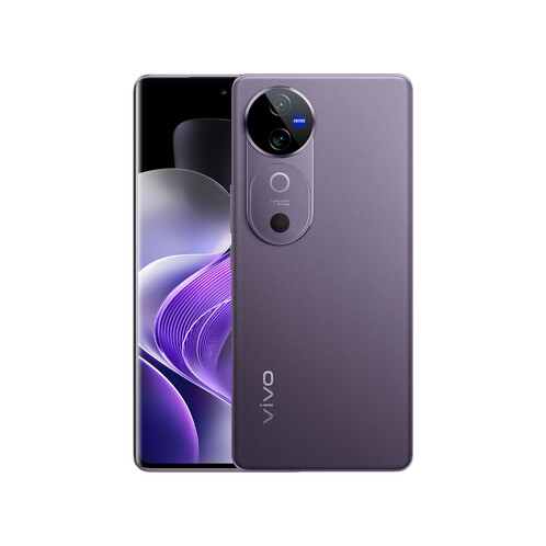 A Vivo V40 5G "Stellar Silver" és "Nebula Purple" színekben