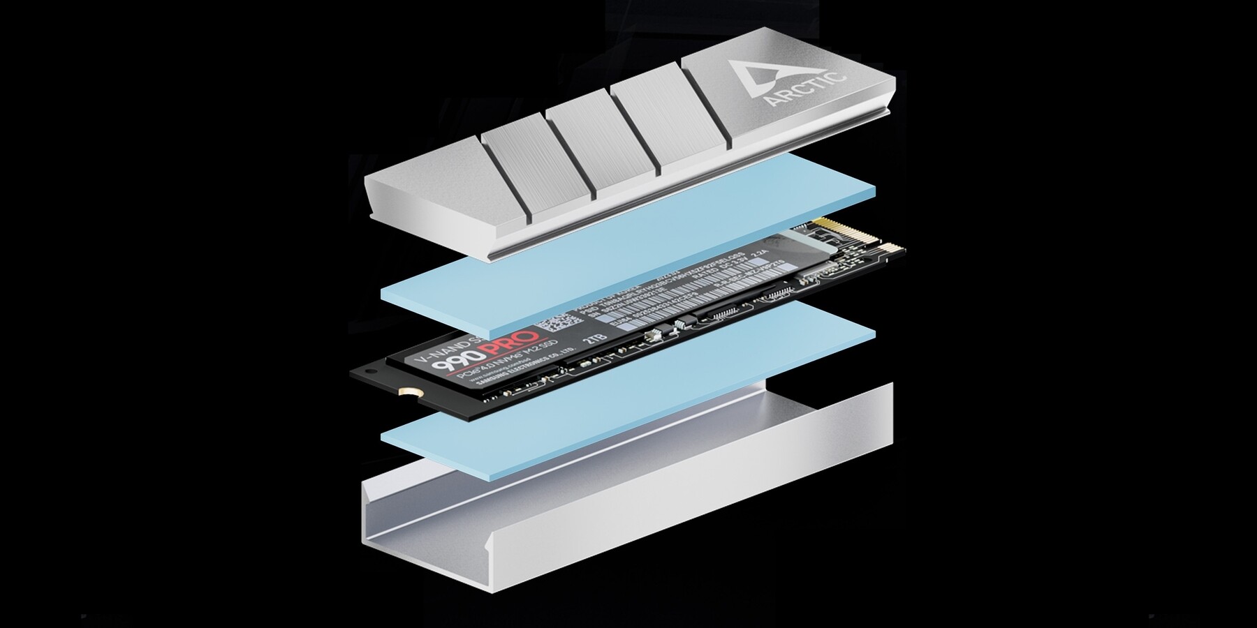 Olcsó M.2-es SSD-hűtő érkezett az Arctic logójával