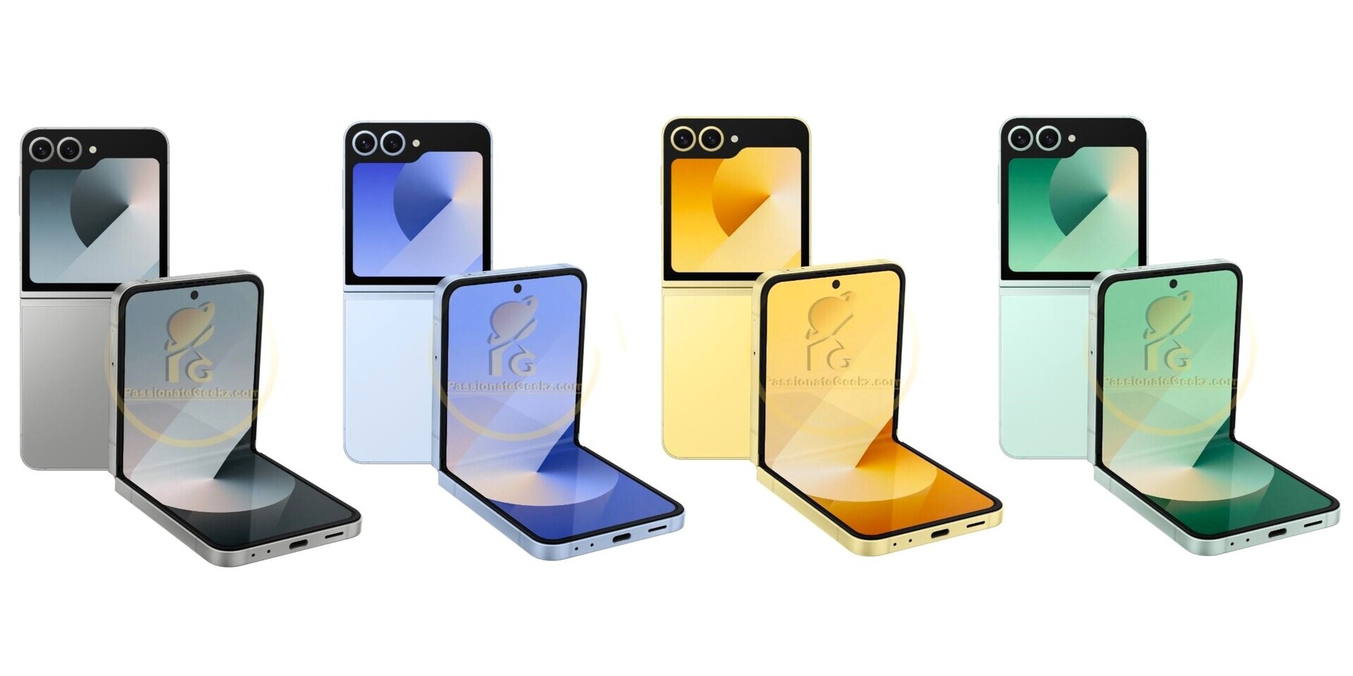 Sajtóképeken a Galaxy Z Flip6 színválasztéka