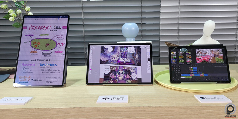 A képen a Galaxy Tab S9-ek