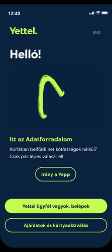 Ezt látják majd a Yettel alkalmazásban azok, akik mától a Yepp tarifát szeretnék megvásárolni