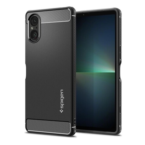 Zöld háttérrel az Xperia 5 V, rózsaszínnel az 5 VI. A keret jobbján az exponálógomb helyett utóbbin csak egy hurkoknak kialakított rés található