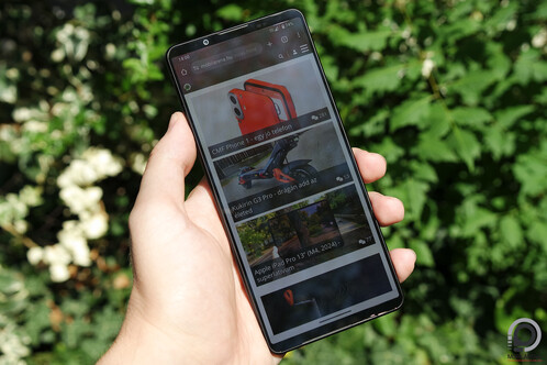 Az Xperia 1 VI közvetlen napfény alatt