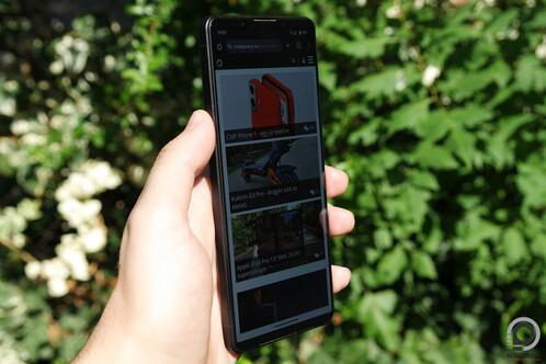 Az Xperia 1 VI közvetlen napfény alatt