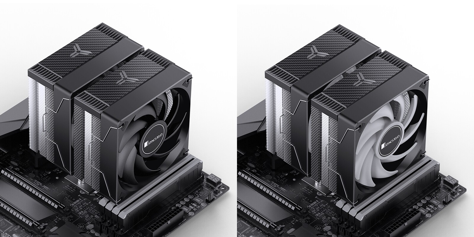 155 mm magas, duplatornyos CPU-hűtő a Jonsbo kínálatából
