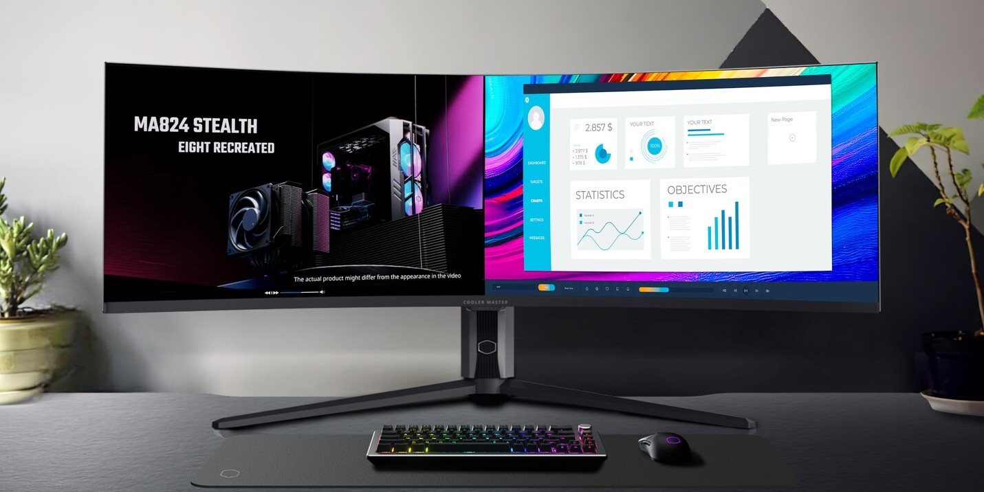 Játszani és dolgozni sem rossz a Cooler Master óriási, DUHD felbontású monitora