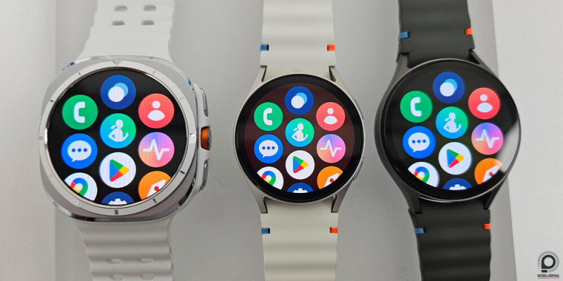 A Galaxy Watch Ultra 47 mm, a Watch7 40 mm és a Watch7 44 mm