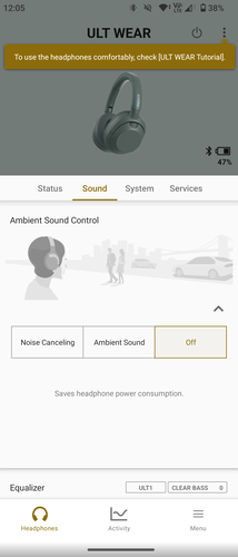 EQ a Headphones Connectben