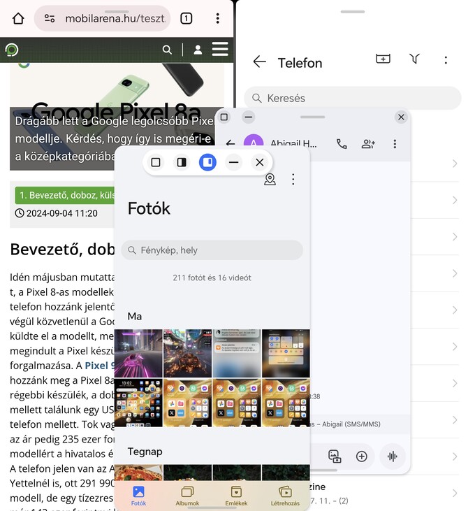 A multitasking és a Magic Capsule