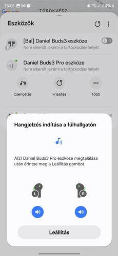 A Samsung készülékkereső hálózata